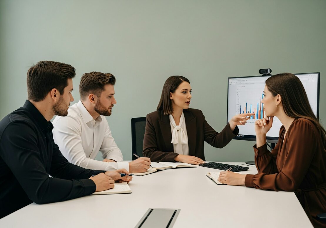 Consulenti in visita presso un’azienda manifatturiera