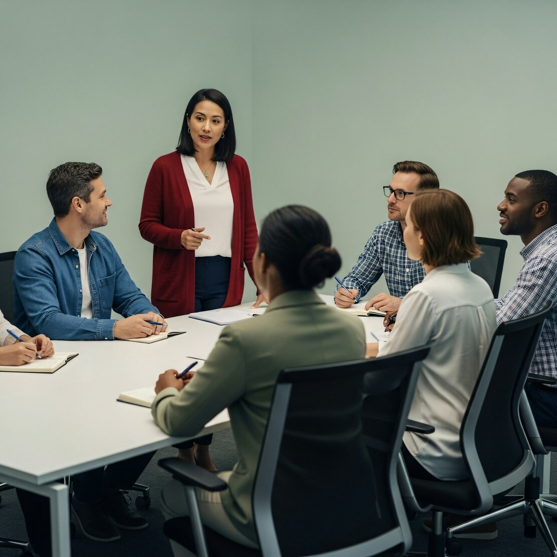 Consulenti che pianificano lo sviluppo commerciale di un’azienda
